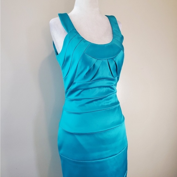 👗Teal Sleeveless Dress - Picture 1 of 4